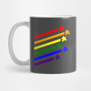 Rainbow Flying Meeples Mug